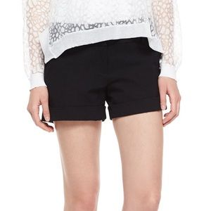 Milly Cuffed Black Shorts